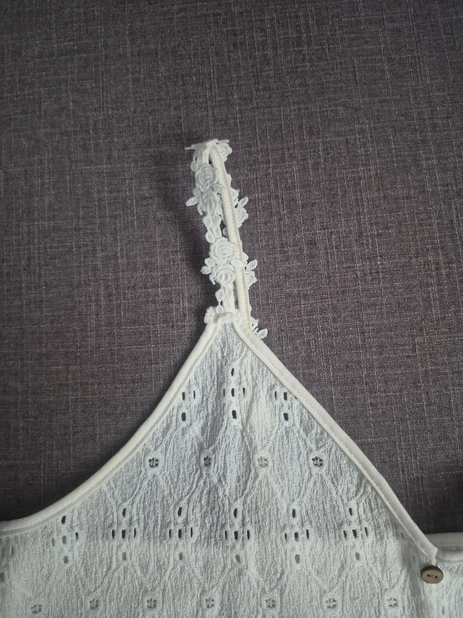 White top with floral straps – photo 3